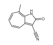 8-methyl-2-oxo-1,2-dihydro-cyclohepta[b]pyrrole-3-carbonitrile Structure