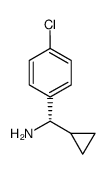 (1S)(4-CHLOROPHENYL)CYCLOPROPYLMETHYLAMINE结构式