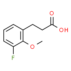 3-(3-Fluoro-2-methoxyphenyl)propanoic acid structure