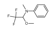 N-(1-Methoxy-2,2,2-trifluoroethyl)-N-methylaniline结构式