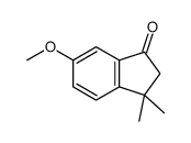 6-Methoxy-3,3-dimethylindan-1-one结构式