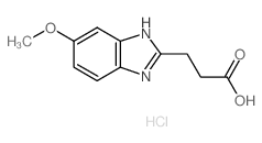 3-(6-methoxy-1H-benzimidazol-2-yl)propanoic acid,hydrochloride结构式