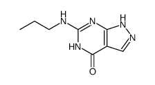 6-propylamino-1,5-dihydro-pyrazolo[3,4-d]pyrimidin-4-one Structure