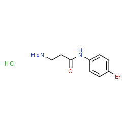 3-Amino-N-(4-bromophenyl)propanamide hydrochloride structure