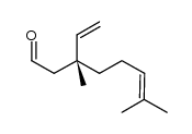 (R)-3,7-dimethyl-3-vinyloct-6-enal Structure