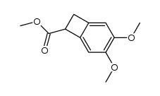 Methyl (R,S)-3,4-dimethoxybicyclo[4.2.0]octa-1,3,5-triene-7-carboxylate结构式