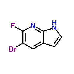 5-Bromo-6-fluoro-1H-pyrrolo[2,3-b]pyridine structure