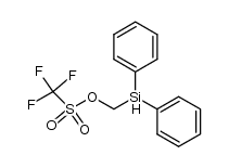 Diphenyl(trifluormethansulfonyloxymethyl)silan结构式