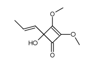 2,3-dimethoxy-4-hydroxy-4-(1-propenyl)-2-cyclobuten-1-one Structure