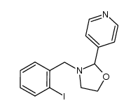 3-(2-iodobenzyl)-2-(pyridin-4-yl)oxazolidine结构式