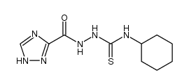 4-cyclohexyl-1-(1,2,4-triazol-3-yl-carbonyl)-thiosemicarbazide Structure