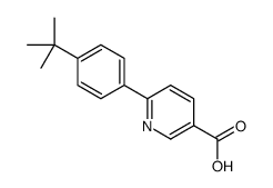 6-(4-tert-butylphenyl)pyridine-3-carboxylic acid结构式