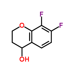 7,8-Difluoro-4-chromanol Structure