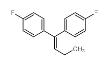 1,1-BIS(4-FLUOROPHENYL)-1-BUTENE结构式