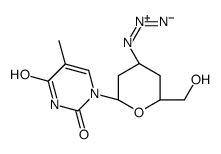 1-[(2R,4S,6S)-4-azido-6-(hydroxymethyl)oxan-2-yl]-5-methylpyrimidine-2,4-dione Structure