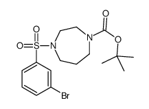 4-Boc-1-[(3-Bromobenzene)sulfonyl]homopiperazine structure