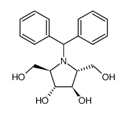 N-Benzhydryl-2,5-anhydro-2,5-imino-D-mannitol结构式