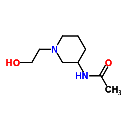 N-[1-(2-Hydroxyethyl)-3-piperidinyl]acetamide Structure