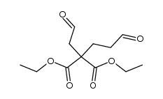 diethyl (2-oxoethyl)(3-oxopropyl)propanedioate Structure