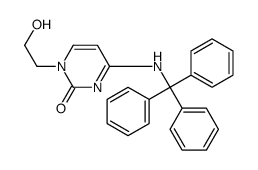 1-(2-hydroxyethyl)-4-(tritylamino)pyrimidin-2-one Structure