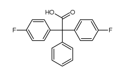 2,2-bis(4-fluorophenyl)-2-phenylacetic acid结构式