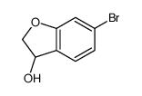 6-溴-2,3-二氢苯并呋喃-3-醇结构式