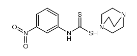 1,4-diazabicyclo[2.2.2]octane (3-nitrophenyl)carbamodithioate结构式