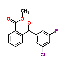 Methyl 2-(3-chloro-5-fluorobenzoyl)benzoate Structure