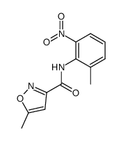 5-methyl-N-(2-methyl-6-nitro-phenyl)oxazole-3-carboxamide structure