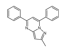 2-methyl-5,7-diphenylpyrazolo[1,5-a]pyrimidine结构式