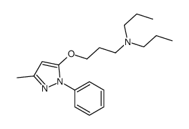 5-[3-(Dipropylamino)propoxy]-3-methyl-1-phenyl-1H-pyrazole结构式