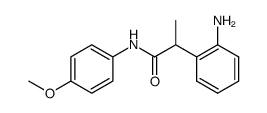 2-(2-aminophenyl)-N-(4-methoxyphenyl)propanamide结构式