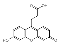 3H-Xanthene-9-propanoicacid, 6-hydroxy-3-oxo- Structure