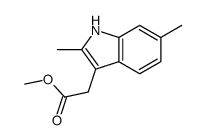 methyl 2-(2,6-dimethyl-1H-indol-3-yl)acetate Structure