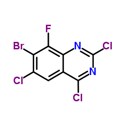 7-Bromo-2,4,6-trichloro-8-fluoroquinazoline picture