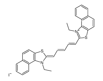 1,5-bis-(1-ethyl-naphtho[1,2-d]thiazol-2-yl)-pentamethinium, iodide结构式