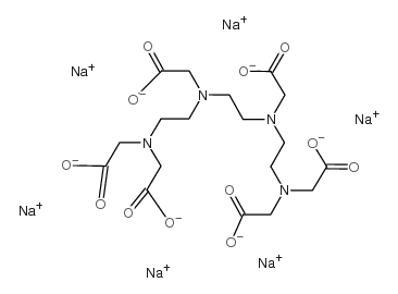 Triethylenetetramine-N,N,N',N'',N''',N'''-hexaacetic acid hexasodium salt Structure