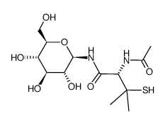 (S)-2-acetamido-3-mercapto-3-methyl-N-((2R,3R,4S,5S,6R)-3,4,5-trihydroxy-6-(hydroxymethyl)tetrahydro-2H-pyran-2-yl)butanamide picture