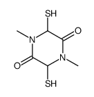 1,4-dimethyl-3,6-bis(sulfanyl)piperazine-2,5-dione Structure