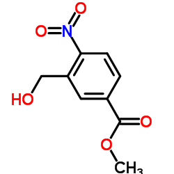 3-(羟甲基)-4-硝基苯甲酸甲酯结构式