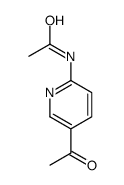 N-(5-acetylpyridin-2-yl)acetamide结构式