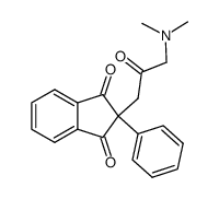 2-(3-dimethylaminoacetonyl)-2-phenyl-1.3-indandione结构式