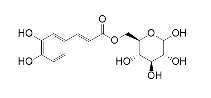 6-O-(E)-咖啡酰基葡萄糖苷结构式