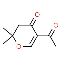 4H-Pyran-4-one, 5-acetyl-2,3-dihydro-2,2-dimethyl- (9CI)结构式