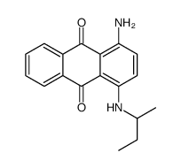 1-amino-4-(butan-2-ylamino)anthracene-9,10-dione Structure