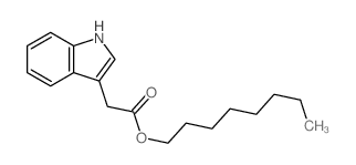 1H-Indole-3-aceticacid, octyl ester structure