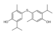 4-(4-hydroxy-2-methyl-5-propan-2-ylphenyl)sulfanyl-5-methyl-2-propan-2-ylphenol结构式