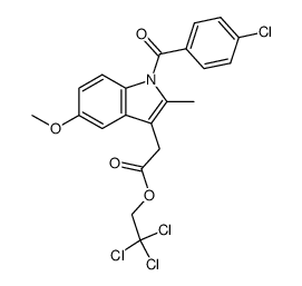 [1-(4-Chloro-benzoyl)-5-methoxy-2-methyl-1H-indol-3-yl]-acetic acid 2,2,2-trichloro-ethyl ester结构式