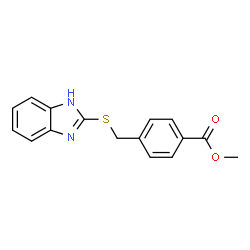 methyl 4-(((1H-benzo[d]imidazol-2-yl)thio)methyl)benzoate Structure