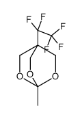 1-methyl-4-(1,1,2,2,2-pentafluoroethyl)-2,6,7-trioxabicyclo[2.2.2]octane结构式